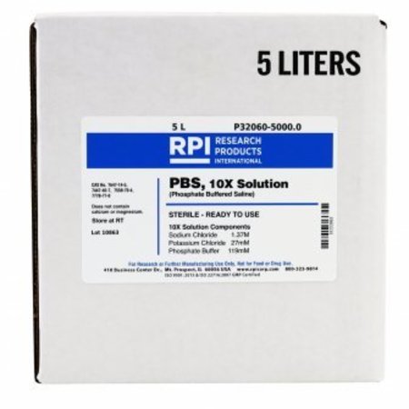 RPI Phosphate Buffered Saline, 5 L P32060-5000.0